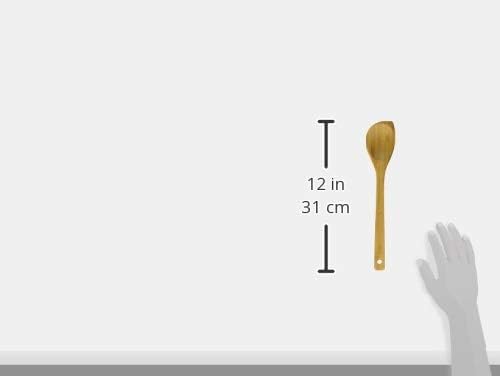 Norpro Espátula de bambu de 30,5 cm, cabo plano