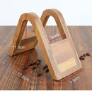Suporte de filtro de café de bambu - Rack de armazenamento e suporte para 4 papéis de filtro (tipo A)