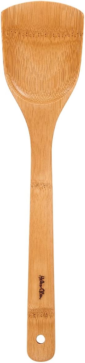 Espátula de bambu para fritar e utensílio de cozinha, 33 cm