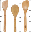 Espátula de bambu para fritar e utensílio de cozinha, 33 cm