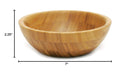 Lipper International Tigela de salada de madeira de bambu, pequena, 18 cm de diâmetro x 5,7 cm de altura, tigela única