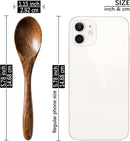 7 colheres de madeira pequenas, colheres de mel de 14 cm para chá, colher de chá de mel de madeira para café, pequenas colheres de madeira, colher de mesa de bambu para mexer, conjunto de