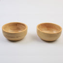 Tigelas de servir de bambu, tigelas pequenas de lanche para charcutaria, frutas/doces, tigelas de imersão feitas à mão de 100 ml para temperos/salsa/molho de tomate, ramequins de madeira de