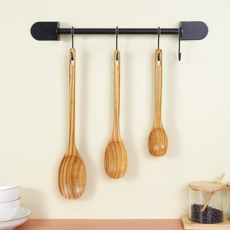 Espátula wok grande de madeira