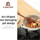 Espátula wok grande de madeira