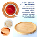 CONJUNTO 4 XICARAS DE CAFÉ 80ML EM BOROSSILICATO DE PAREDE DUPLA COM 4 PIRES DE BAMBÚ ECOLÓGICO