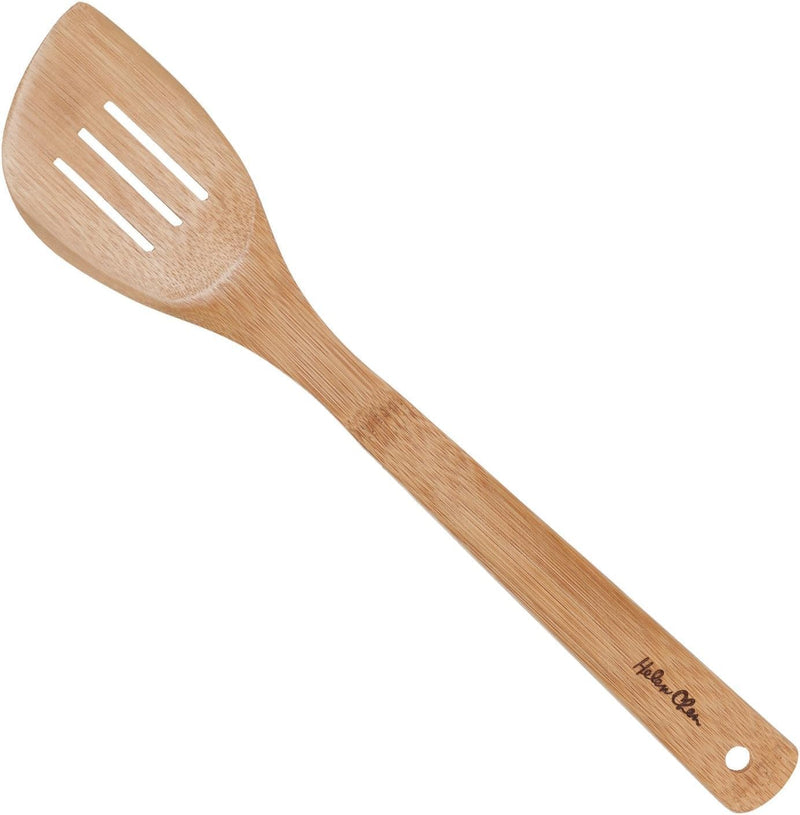 Espátula de bambu para fritar e utensílio de cozinha, 33 cm