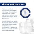 CONJUNTO 4 XICARAS DE CAFÉ 80ML EM BOROSSILICATO DE PAREDE DUPLA COM 4 PIRES DE BAMBÚ ECOLÓGICO