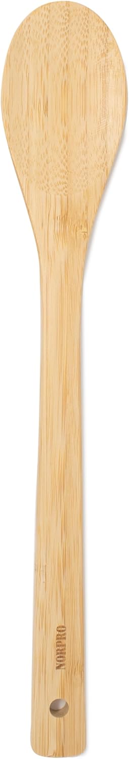 Norpro Espátula de bambu de 30,5 cm, cabo plano