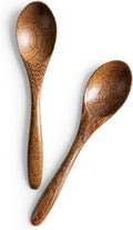 7 colheres de madeira pequenas, colheres de mel de 14 cm para chá, colher de chá de mel de madeira para café, pequenas colheres de madeira, colher de mesa de bambu para mexer, conjunto de