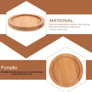 Kit 6 Porta Copos Descanso de Copos de Bambu 10x10 Premium