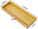 Natural Bamboo Vanity Tray, Sink Tray, Smooth and Thick Wooden Tray for Toilet Tank and Bathroom Counter Top, Kitchen Decor Wood Holder and SPA Home, 11.5x4.4x1.2 inches