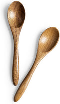 7 colheres de madeira pequenas, colheres de mel de 14 cm para chá, colher de chá de mel de madeira para café, pequenas colheres de madeira, colher de mesa de bambu para mexer, conjunto de