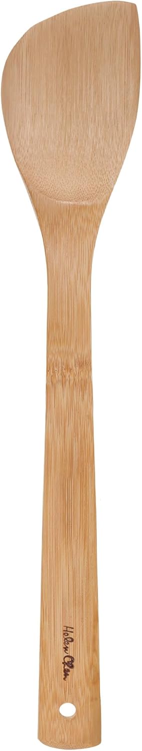 Espátula de bambu para fritar e utensílio de cozinha, 33 cm