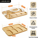 Khinya: Petisqueira com Tampa e 6 Compartimentos