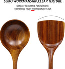 Espátula wok grande de madeira