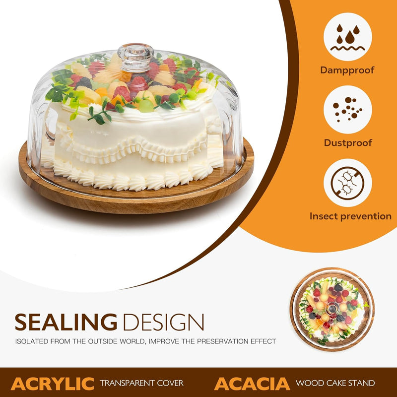 Suporte de bolo com tampa