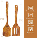 Espátula wok grande de madeira