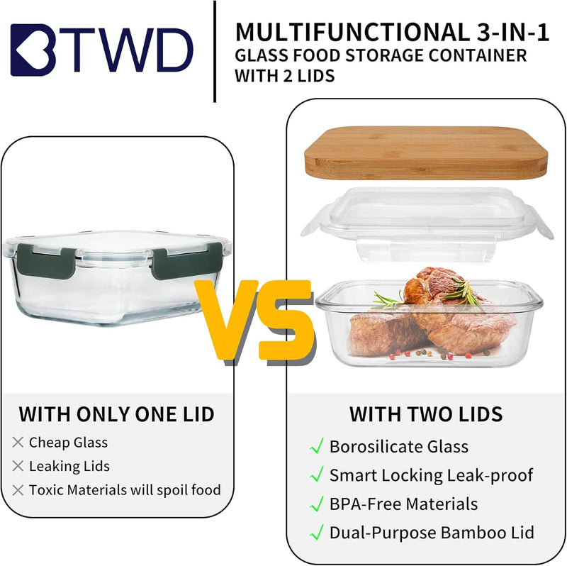 Manteiga grande de vidro com tampa e faca para bancada e geladeira