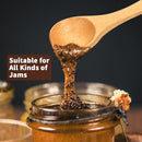 Colheres de bambu de 13 cm, pequenas colheres de madeira para condimentos, especiarias, açúcar, sal, geléia, café, Hrbs e mel, pequenas colheres de chá de madeira para servir cozinha (5 peças)