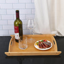 Bandeja de Bambu Grande com Alças – Kit 4 Unidades (43x30x3 cm)