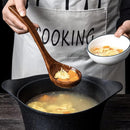 Espátula wok grande de madeira