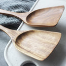 Espátula wok grande de madeira