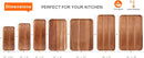 Small Wooden Platters Rectangle Mini Charcuterie Boards Acacia Wood Serving Trays Home Decor Cheese Board Cake Appetizer Plates Kitchen Charcuterie Platter for Food Dish Rectangular Dessert Snack Tray