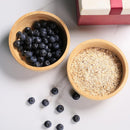 Conjunto de 2 tigelas de sopa para sobremesas/cereais/massas/frutas | Tigelas de servir de bambu natural para nozes/doces/lanches/pistache | Acessórios de charcutaria para