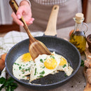 Espátula wok grande de madeira