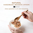 7 colheres de madeira pequenas, colheres de mel de 14 cm para chá, colher de chá de mel de madeira para café, pequenas colheres de madeira, colher de mesa de bambu para mexer, conjunto de