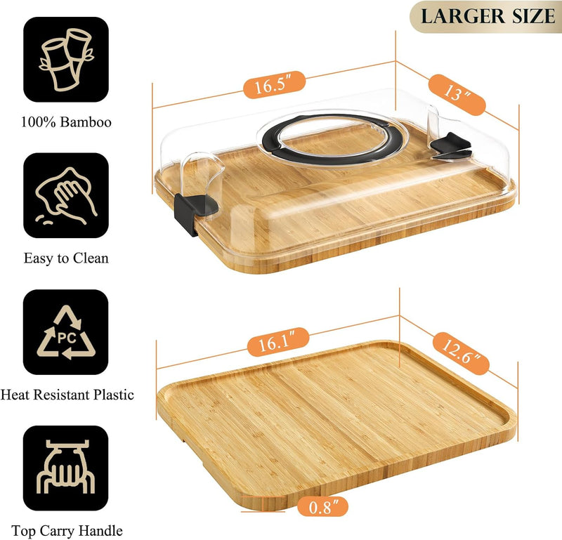 Khinya: Petisqueira com Tampa e 6 Compartimentos