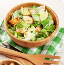 Lawei Conjunto de 4 tigelas de salada de bambu – 18 x 5,6 cm, tigelas individuais de refeição frutas, salada, massa, cereal, arroz e lanches