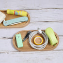 Kit com 2 Bandejas Pequenas de Bambu – Ovais para Joias, Cosméticos e Decoração