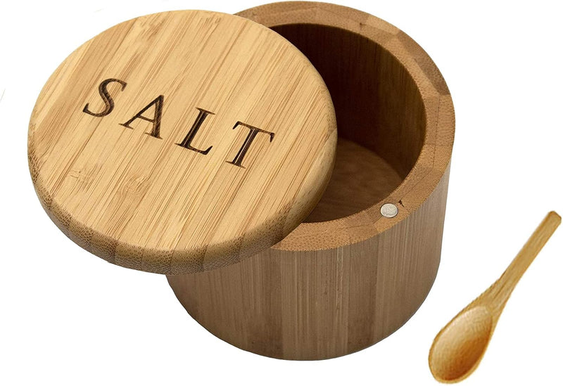 Saleiro, caixa de sal de bambu