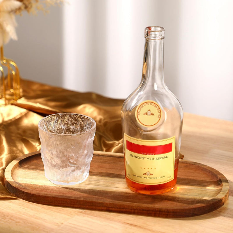 Conjunto com 4 Bandejas Ovais de Bambu – Rústicas para Chá, Café, Doces e Sobremesas