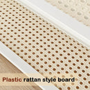 Organizador de estação de café com aparência de vime, suporte de caneca de bambu, prateleira de balcão de cozinha para acessórios de chá e café, suporte de matcha, expositor de xícara, rack