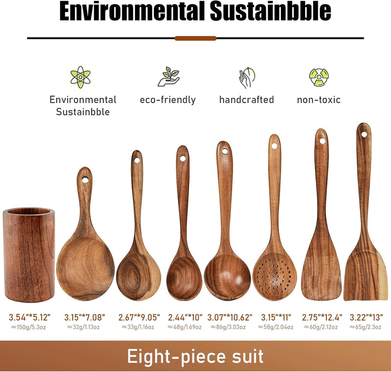 Espátula wok grande de madeira