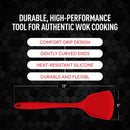 Espátula de bambu para fritar e utensílio de cozinha, 33 cm