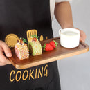 Rectangular Wooden Platters Long Charcuterie Boards Decorations Serving Trays Platter for Cookie, Snack, Appetizer, Dessert, Party, Food Dish Rectangle Acacia Wood Kitchen Platter Plates Cheese Board