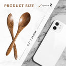 7 colheres de madeira pequenas, colheres de mel de 14 cm para chá, colher de chá de mel de madeira para café, pequenas colheres de madeira, colher de mesa de bambu para mexer, conjunto de