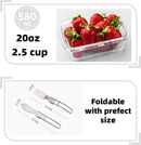 Manteiga grande de vidro com tampa e faca para bancada e geladeira