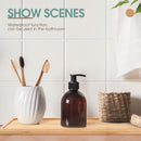 Bamboo Tea Serving Tray 3 Pcs Decorative Multi Use Bathroom Counter Tray with Edges Bamboo Vanity for Dresser Food Coffee Tea Snack Tissues Candles, 11 x 4 Inch(Rectangle Style)