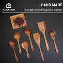 Espátula wok grande de madeira