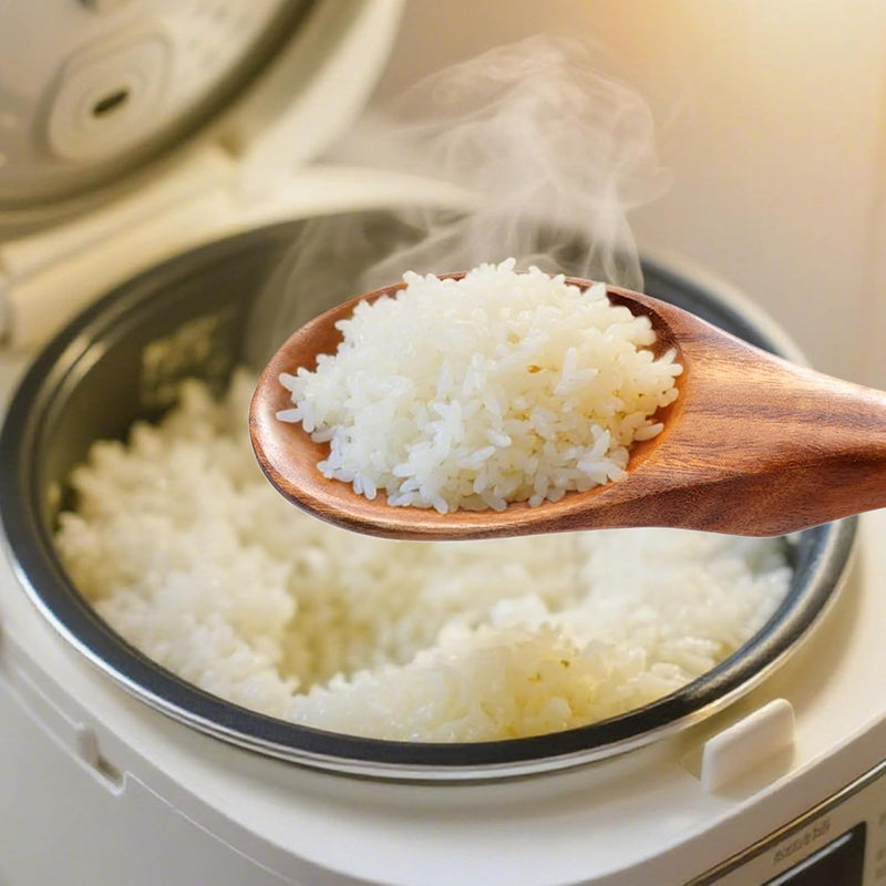 Conjunto de utensílios de cozinha de madeira teca natural de 9 peças com descanso de colher - Suporte de colheres e utensílios de cozinha com aderência confortável