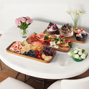 Bandeja Retangular de Madeira de Acácia – Mini Tábua para Queijos, Petiscos e Decoração