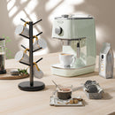 BAMBANG Suporte de caneca de árvore, rotação de 360°, 8 ganchos, suporte de copo de café para bancada, suporte de bambu para cozinha, bancada, casa, natural