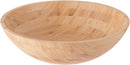 Lipper International Tigela de salada de madeira de bambu, pequena, 18 cm de diâmetro x 5,7 cm de altura, tigela única
