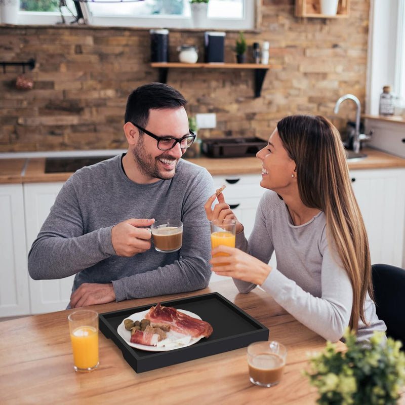 Artmeer Bed Tray Table with Folding Legs,Bamboo Breakfast in Bed for TV Table, Laptop Computer Tray,Eating,Snack Tray(Bamboo)