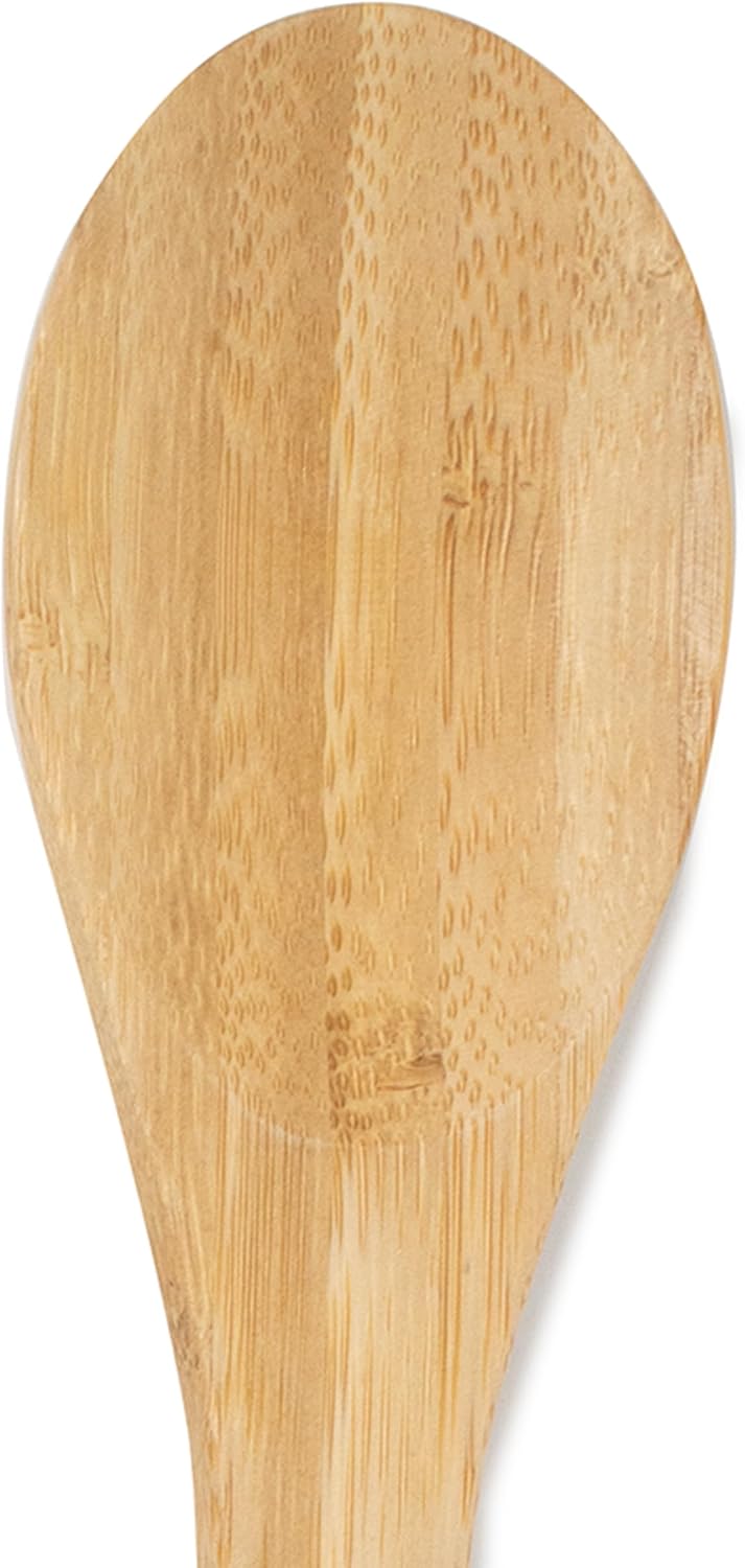 Norpro Espátula de bambu de 30,5 cm, cabo plano